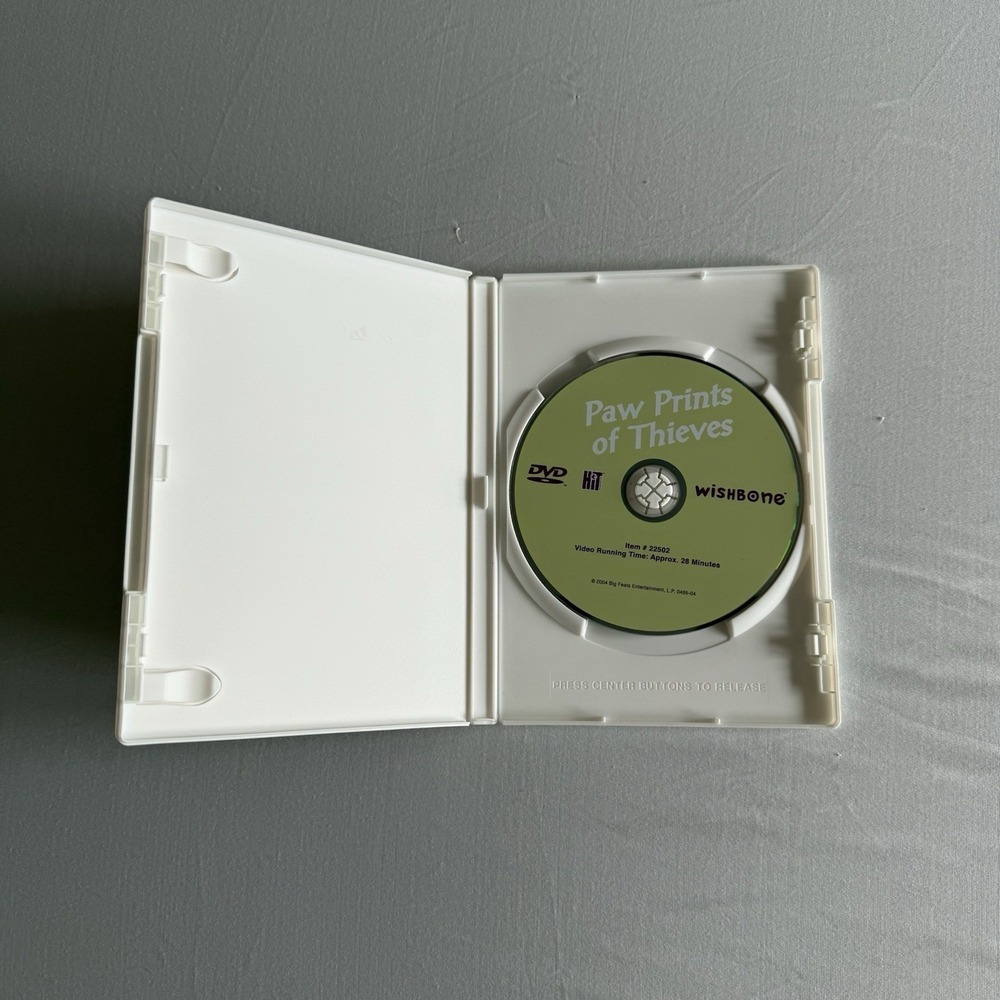 Wishbone Paw Prints of Thieves DVD Robin Hood PBS 2004 Tale of Robin Hood Y2k - Picture 3 of 4